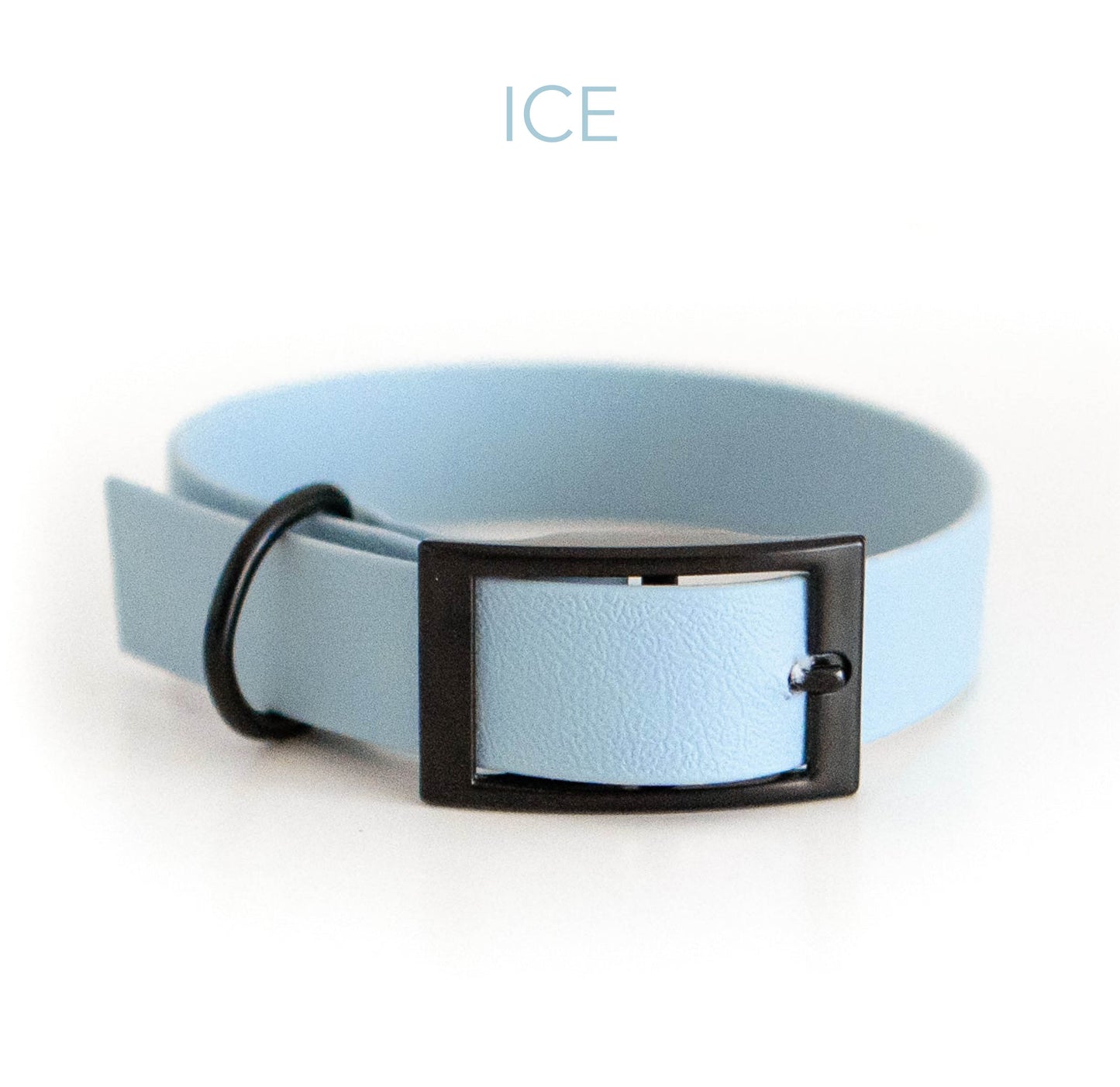 DIY Biothane® Halsband Chloe: - Farbe: eisblau