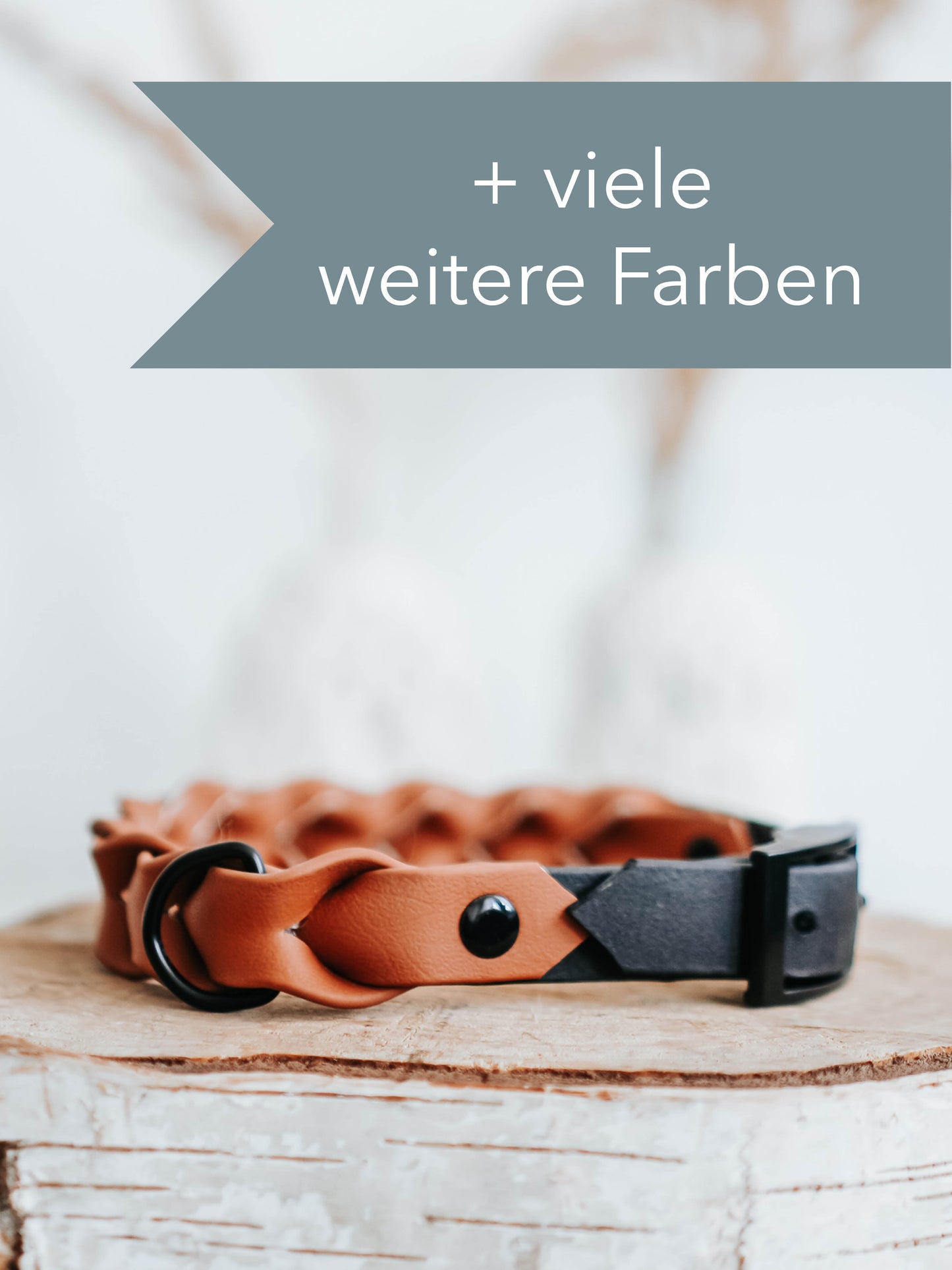 DIY Halsband Faye: zweifarbig geflochtene Biothane® - hundgemacht