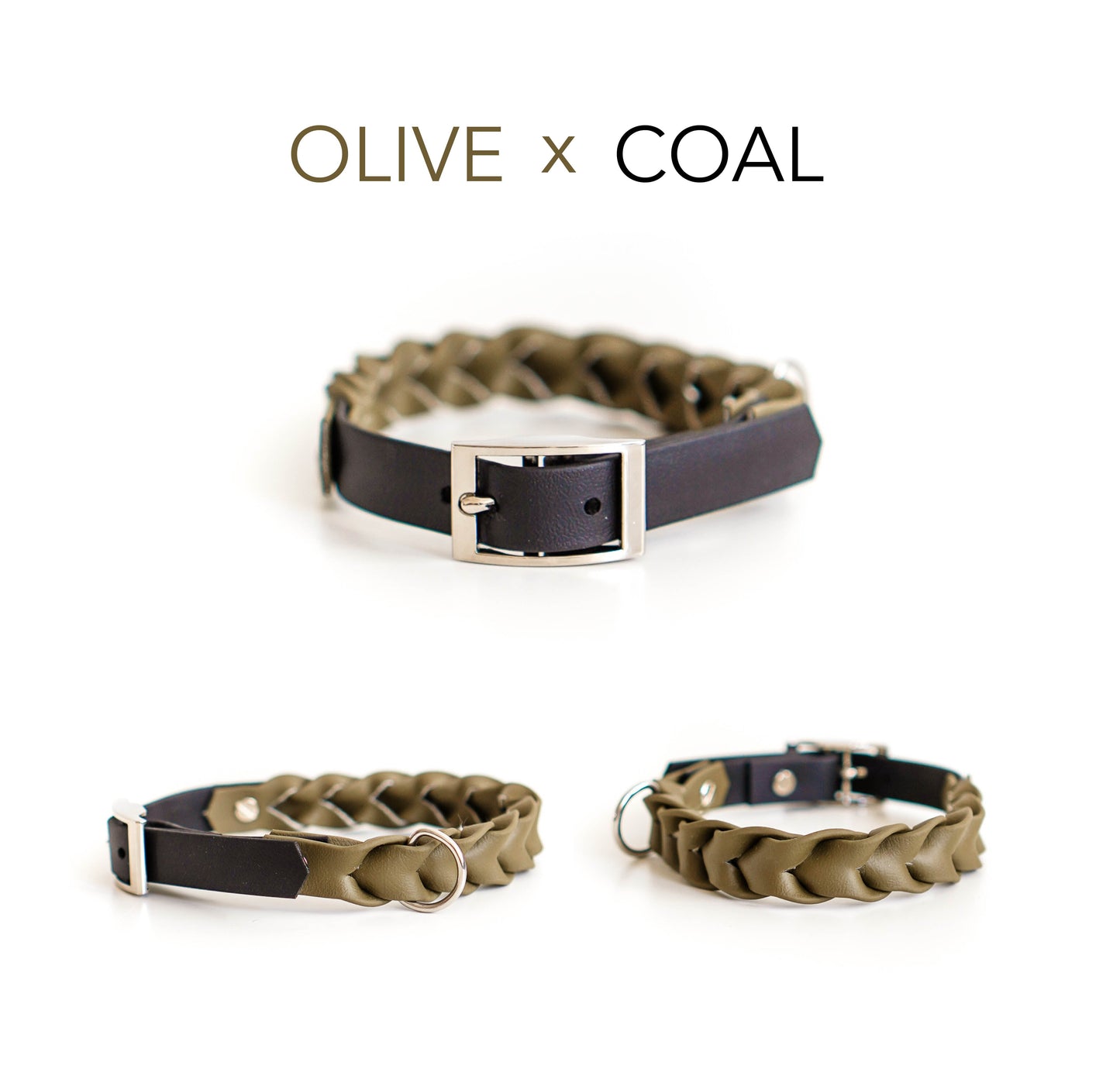 DIY Halsband Faye: zweifarbig geflochtene Biothane® - hundgemacht