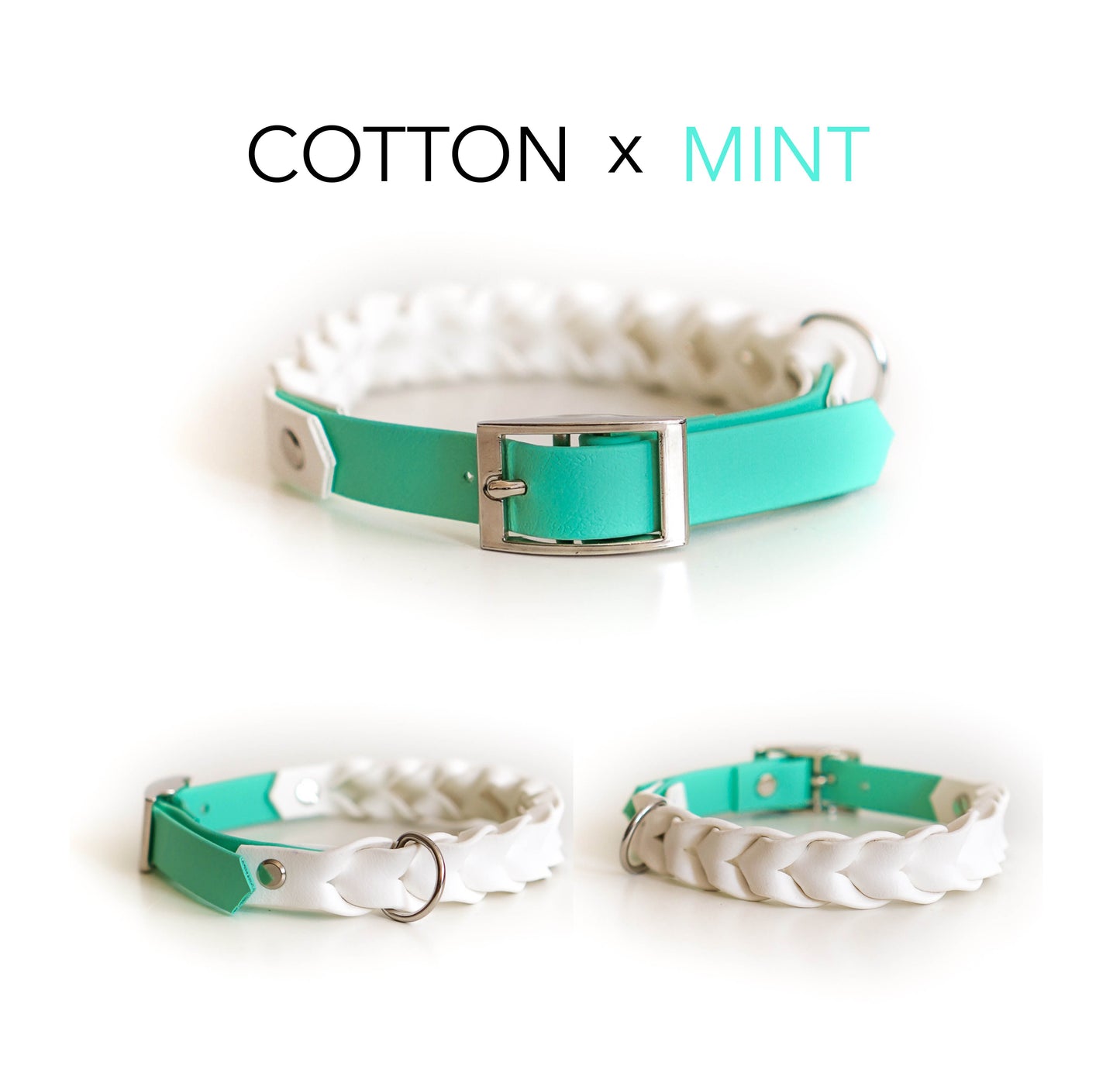 DIY Halsband Faye: zweifarbig geflochtene Biothane® - hundgemacht