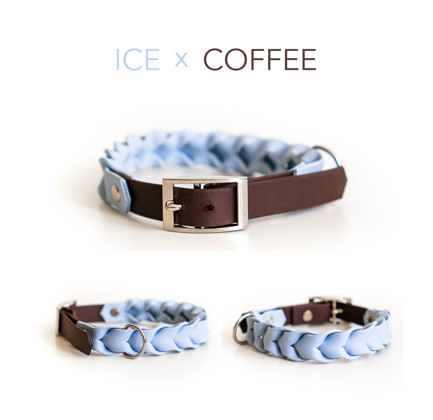 DIY Halsband Faye: zweifarbig geflochtene Biothane® - hundgemacht