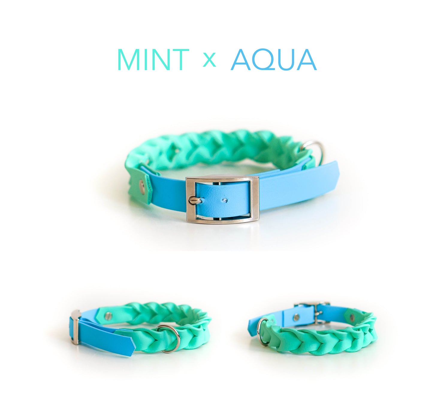 DIY Halsband Faye: zweifarbig geflochtene Biothane® - hundgemacht