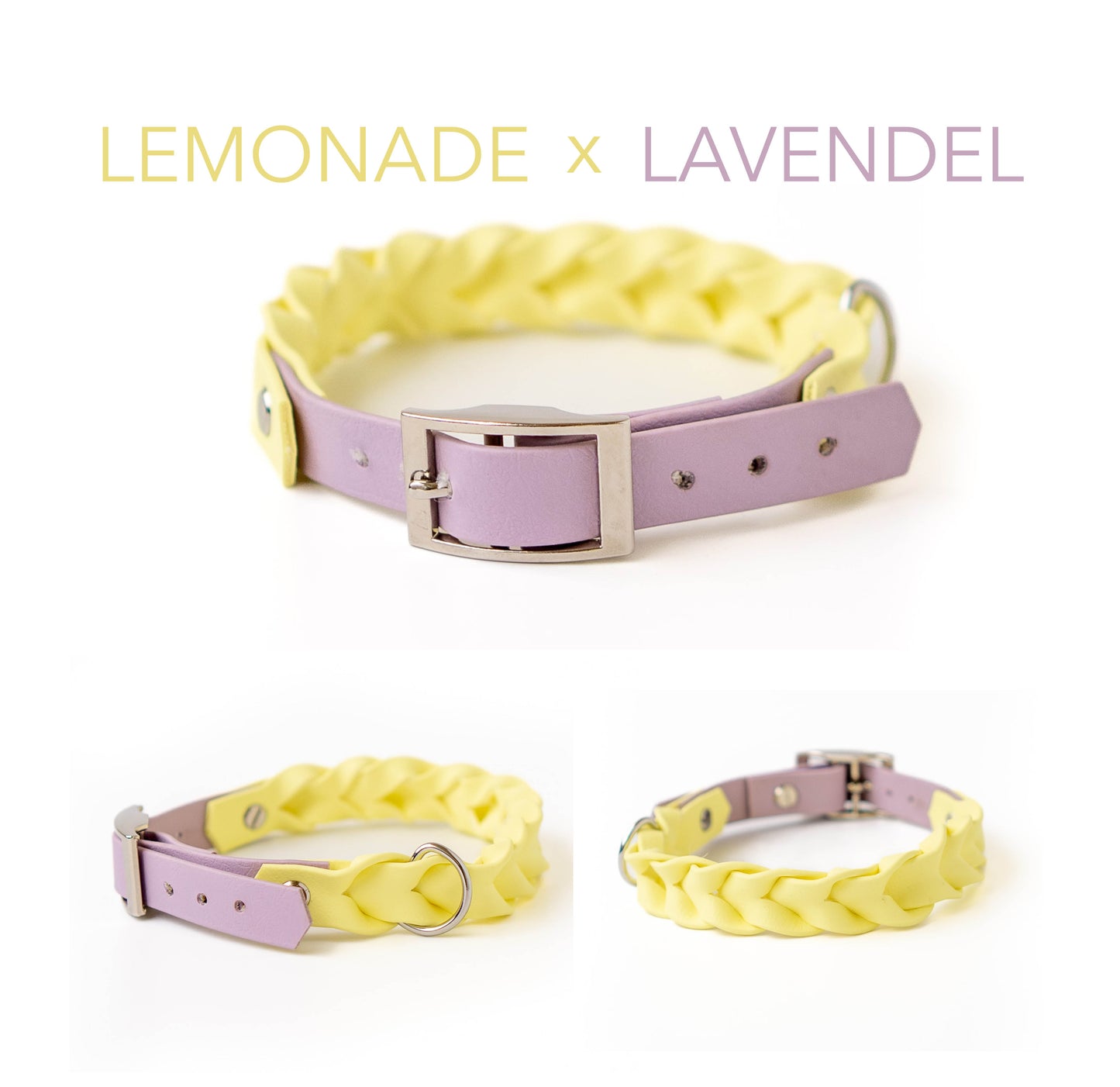 DIY Halsband Faye: zweifarbig geflochtene Biothane® - hundgemacht