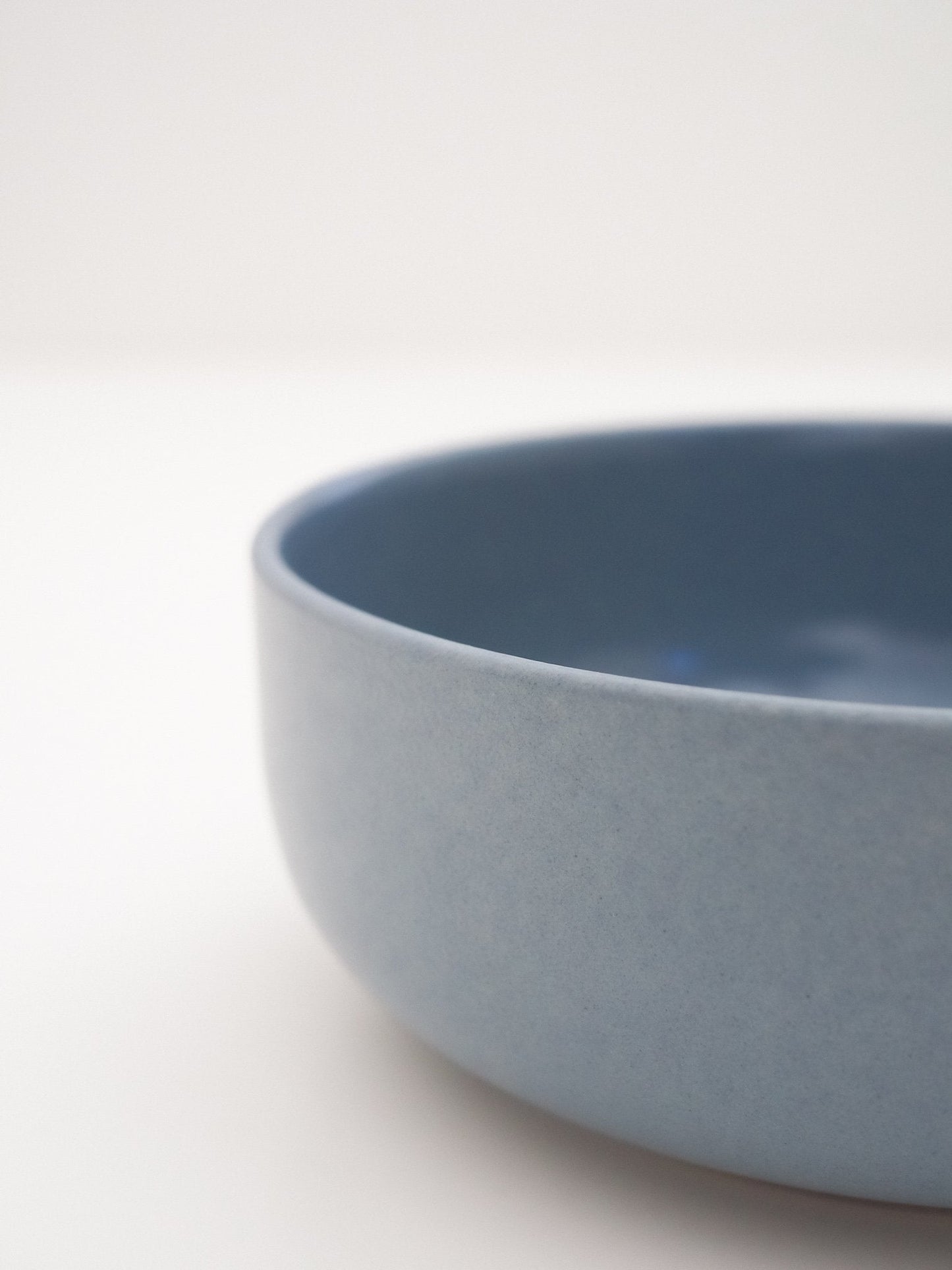 Hundenapf 600ml | indre Cermics | Schale Hollyhock - fjord blue matt - hundgemacht