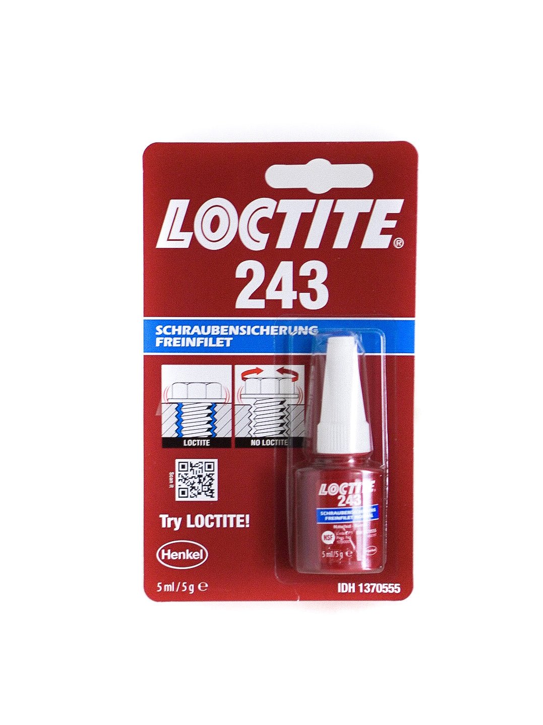 Loctite 243 Schraubensicherung 5ml Mittelfest Normal Gewinde - hundgemacht