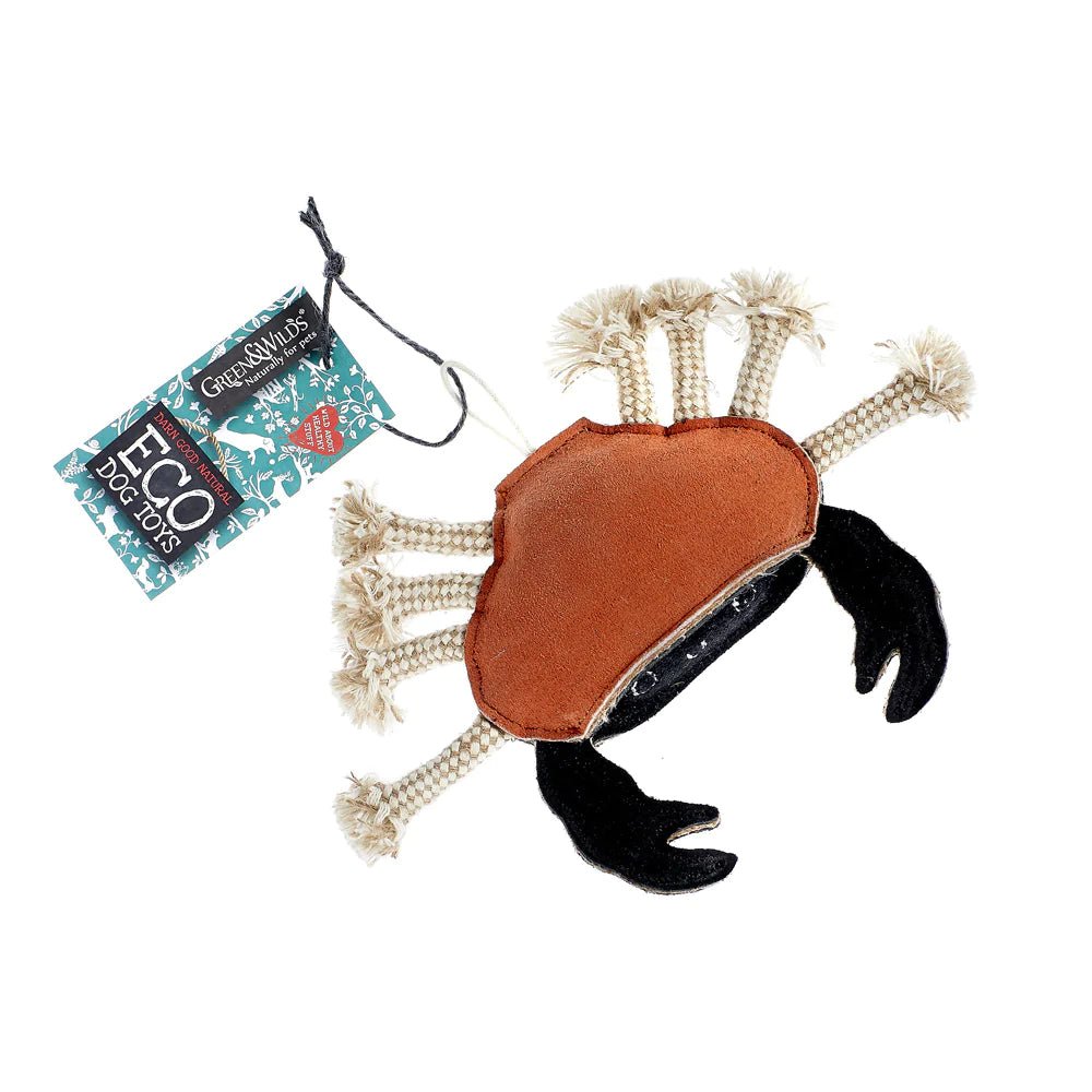 Carlos die Krabbe | Eco Hundespielzeug | Green & Wilds - hundgemacht