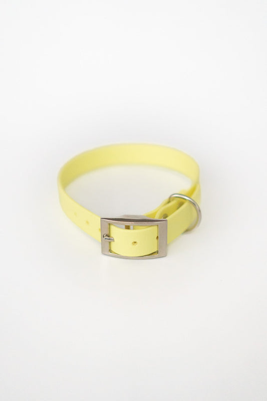 Chloe Biothane® Halsband | lemonade | 19mm | 33-40cm | handgemacht - hundgemacht