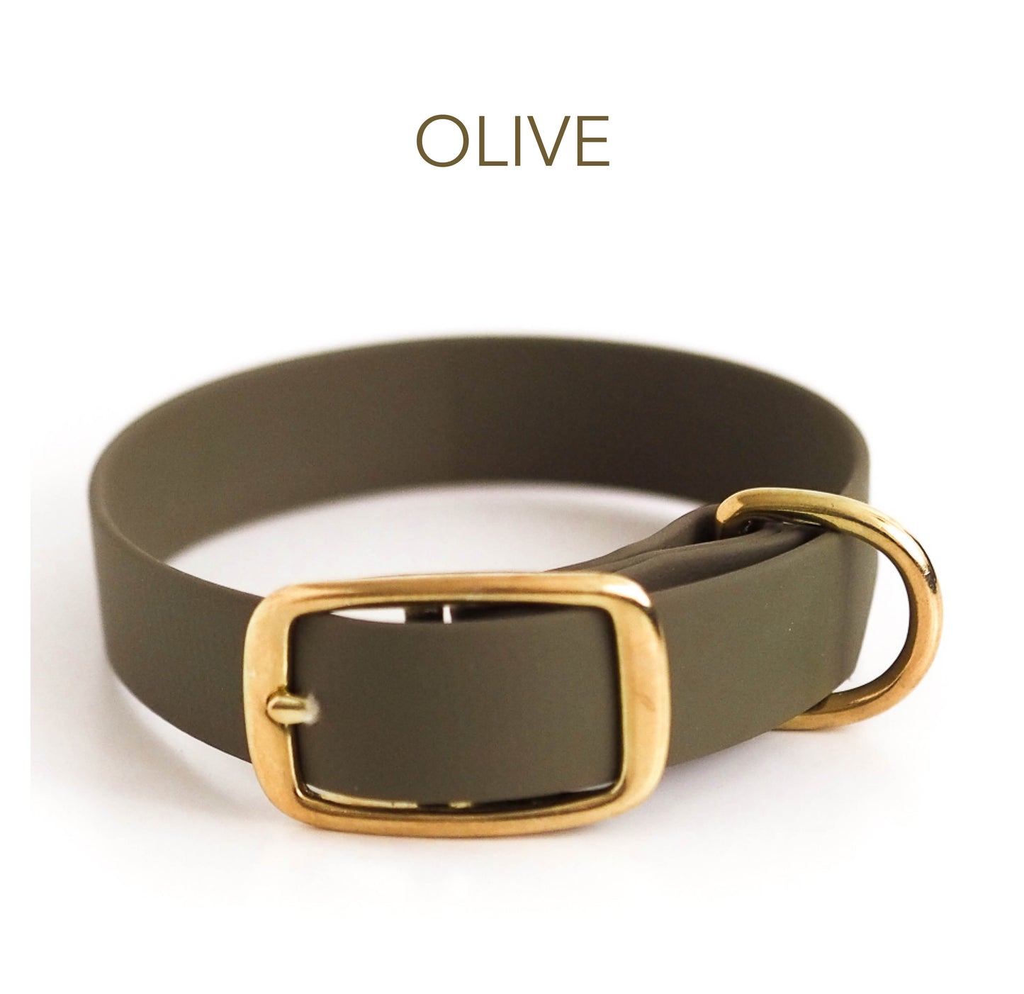 DIY Biothane® Halsband Chloe: - Farbe: olivgrün