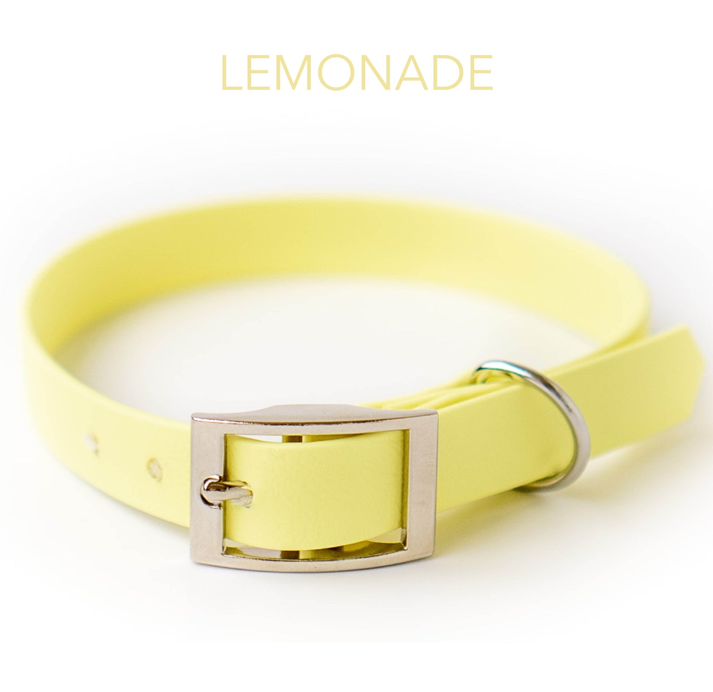 DIY Biothane® Halsband Chloe: - Farbe: lemon gelb