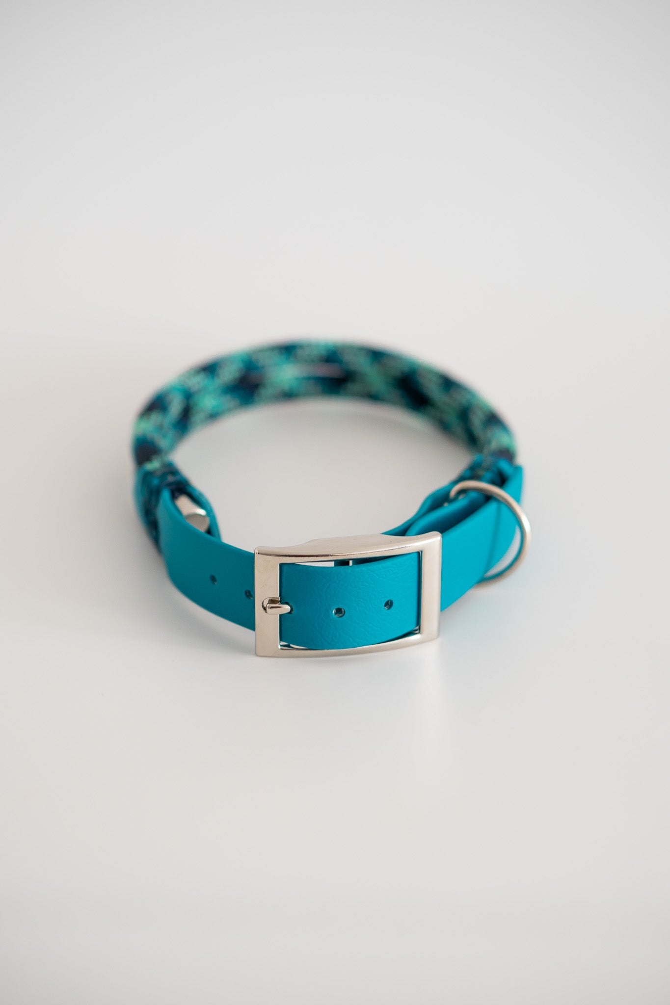 Mabel double Tau Halsband | dunkelblau-hellblau-mint & teal | 38-45cm | handgemacht - hundgemacht